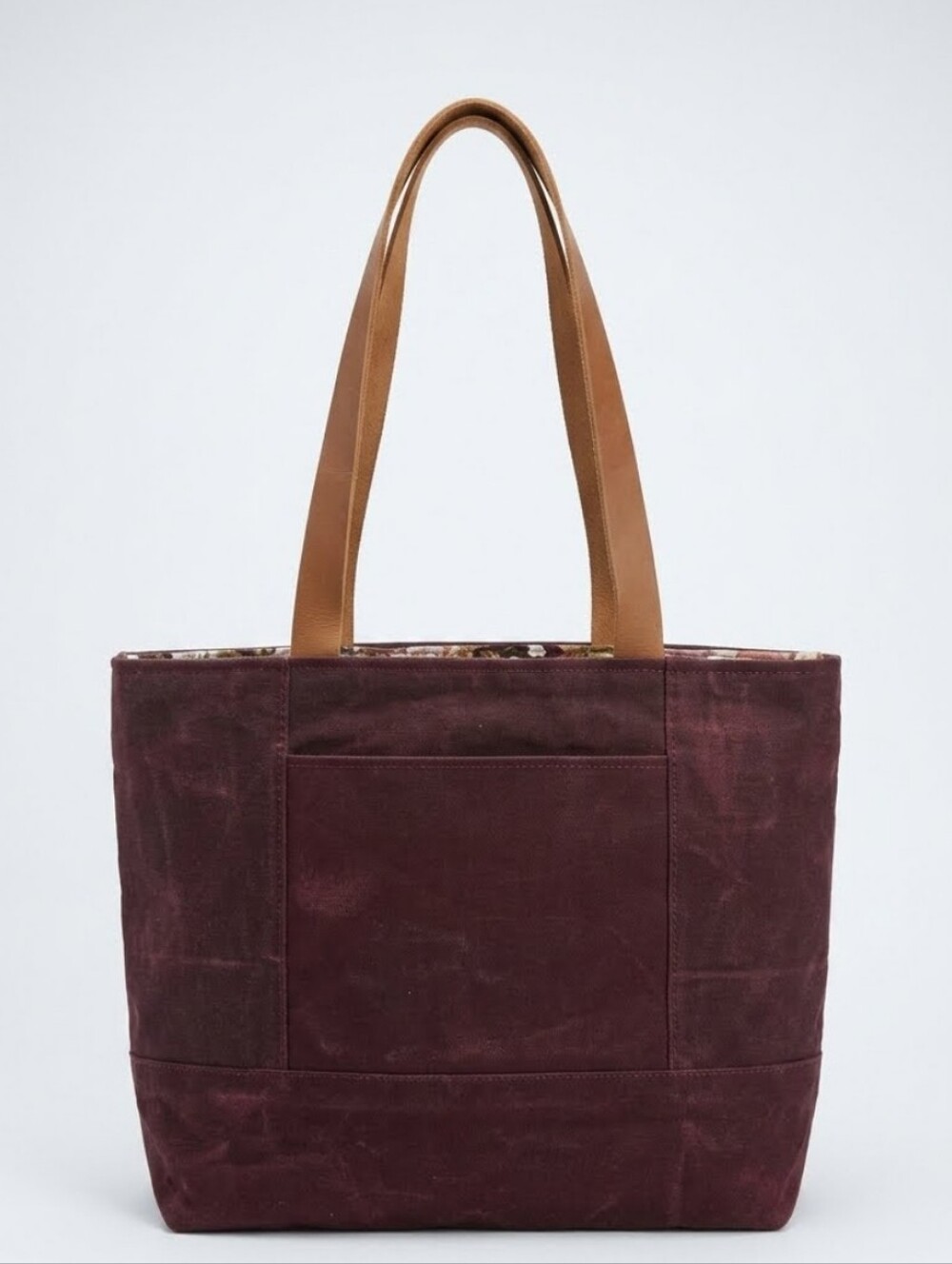 Lisa Maree Norah  burgundy Vide canvas tote bag